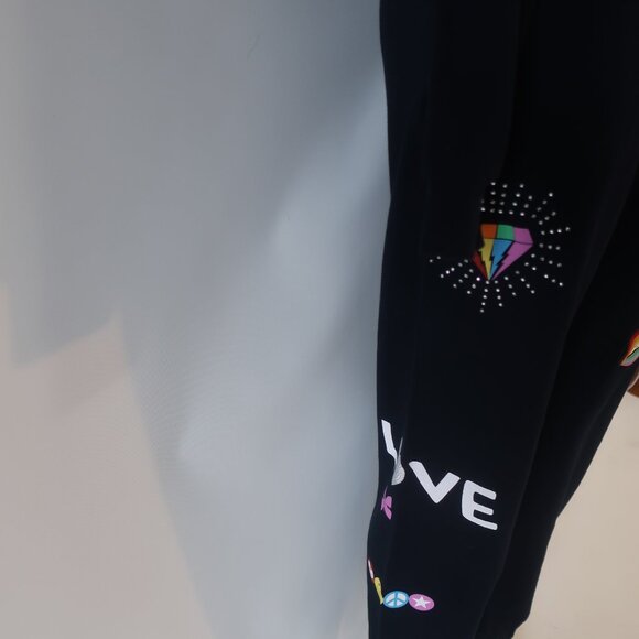 NWT Lauren Moshi Navy Multi (Item- 304) 2 Pc Graphic Zip Hoodie Jogger Set S - Picture 6 of 16